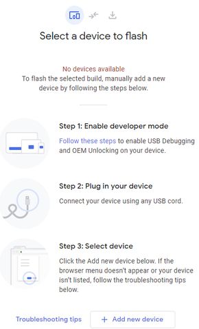 Webbaserte Android Flash Tool. <i>Skjermbilde: digi.no</i>