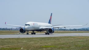 Delta mottok sitt første A350 i juni 2017 og ble det første amerikanske flyselskapet til å ta i bruk flytypen. <i>Foto: Airbus</i>