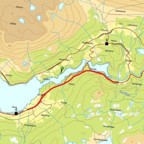 Vegprosjektet består av en 1,8 kilometer lang tunnel og 3,6 kilometer ny vei. <i>Montasje:  Jarle Skoglund</i>