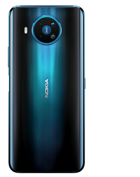 Nokia 8.3 5G fås i en farge kalt Polar Night, som skal være inspirert av den polare vinternatten. <i>Foto:  HMD Global</i>