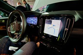 XC40 Recharge blir en av de første bilene med Android Automotive. <i>Foto:  Mathias Klingenberg</i>