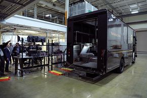 Teknologien er demonstrert med en transportbil fra UPS. <i>Foto:  ORNL</i>