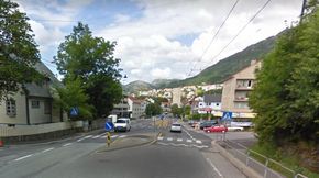 Her i Natlandsveien i Bergen skal fallem-løsningen monteres innen årsskiftet. <i>Foto:  Google maps</i>