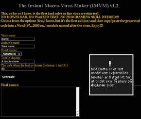 Instant Macro-Virus Maker v1.2.