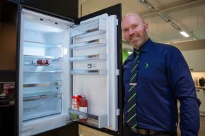 Moderne kjøleskap har en viktig oppgave i å redusere matsvinn. <i>Foto:  Odd Richard Valmot</i>