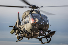 I løpet av mars skal fem av Ungarns 20 bestilte H145M være utstyrt med våpenpakka HForce. <i>Foto:  Airbus Helicopters</i>