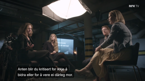 Tonne debatterte likestilling i NRK-programmet Einig. <i>Skjermbilde:  NRK</i>