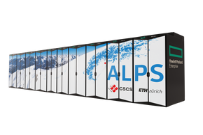 Tegning av superdatamaskinen Alps som skal installeres hos CSCS i Sveits. <i>Illustrasjon: CSCS</i>