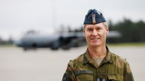 Torgeir Aas er brukerkoordinator for P-8A i Luftforsvaret. <i>Foto: Ole-Sverre Haugli / Forsvaret</i>