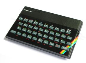Hjemmedatamaskinen Sinclair 48K ZX Spectrum. <i>Foto:  <a href="https</i>