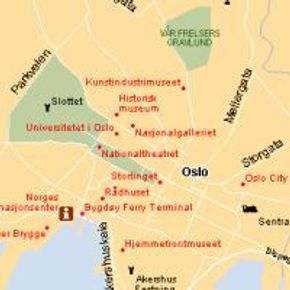Bykart over Oslo i Encarta 99. <i>Skjermbilde:  Digi.no</i>