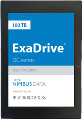 ExaDrive-modellen med en kapasitet på 100 terabyte får trolig snart en storebror. <i>Foto:  Nimbus Data</i>