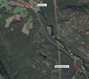 De to bruene ligger rundt tre kilometer fra hverandre. <i>Illustrasjon:  Troms og Finnmark fylkeskommune</i>