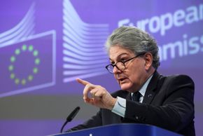 EU-kommissær Thierry Breton. <i>Foto:  Yves Herman/Reuters</i>