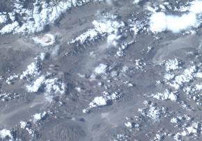 Satellittbilde av Death Valley i California. <i>Foto:  HYPSO-2</i>