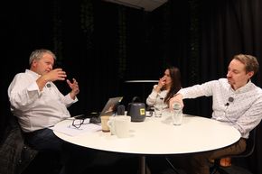 I denne episoden av Teknisk Sett snakker vi med CEO Steven Barratt (t.h.) og COO Mirjam Engelsvold i Sine Delta. <i>Foto:  Karianne Skjæveland</i>