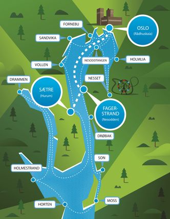 Grønn-blå eksportindustriDet blå kollektivfeltet kan på sikt bli utvidet og strekke seg ned til Drøbak og helt til Moss, ifølge konsortiet som planlegger elektriske hurtiggående ferger.