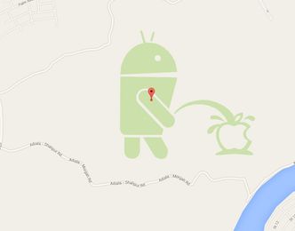 Denne illustrasjonen, som dukket opp i Google Maps den 23. april 2016, var sammensatt av flere uavhengige parkoppføringer i kartet, skapt med Map Maker-bruker. Skjermbilde: Google Maps