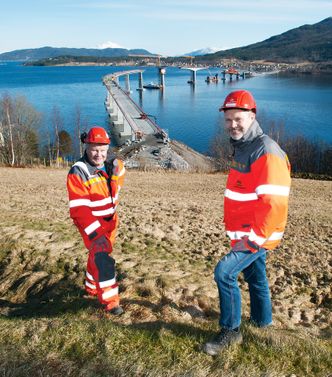 Større utbyggingUnder utbygging: Prosjektleder Halgeir Brudeseth (t.h.) og kontrollingeniør og fungerende byggeleder Kjell Arvidson.