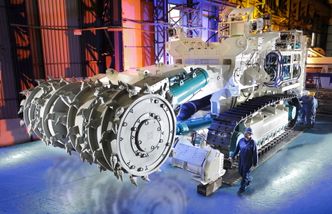 Gruvemaskin utviklet for autonom drift på 1600 meters dyp på Nautilus Minerals-prosjektet Solwara 1 i Bismarcksjøen, utenfor Papua Ny Guinea.