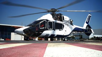 Her er den første H160-testmaskinen under bakketesting i Marignane i månedsskiftet mai/juni. Helikopteret fløy første gang 13. juni.