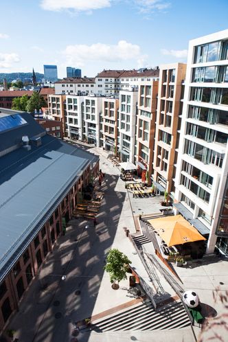 Isbanken under Mathallen er med på å kjøle ned byggene i området.