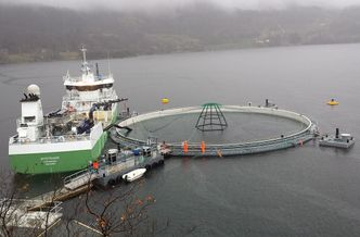Veksten i havbruk må skje lenger ut i havgapet. Her er fra et forskningsanlegg i regi av Marine Harvest.