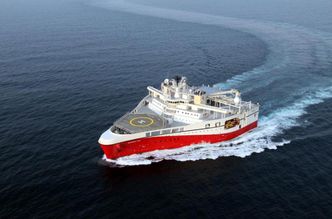 Ramform Titan har en karakteristisk form. Foto: PGS