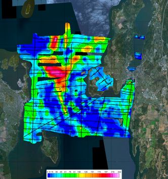 VulkanenUsikker grunn. Seismikkundersøkelsene viste over 300 meter tykke sedimenter i enkelte områder mellom Moss og Horten.