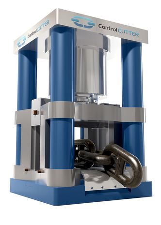 Nye produkterEnergi: I løpet av tre sekunder klarer Control Cutter å kappe 167 millimeter tykke kjettinger. Energien som kreves stiler strenge krav til systemet og materialene. Det hydraulisk-mekaniske systemet bruker nitrogen for å kunne utløse energien så raskt.