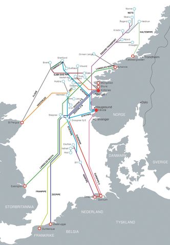 Kvaliteten variererStore dimensjoner: På prosessanlegget på Kollsnes tørkes gassen før den sendes videre til kontinentet og Storbritannia. Grafikk: gassco