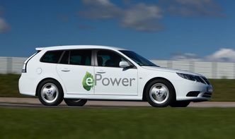 Boston-Power bygget i 2009 en elektrisk Saab 9-3. Foto: Saab