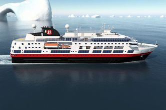 Hurtigruten og Rolls-Royce har analysert driftsdata fra MS Fram for å optimalisere den nye generasjonen opplevelsesskip. Foto: HURTIGRUTEN