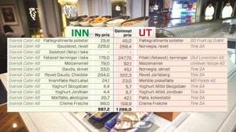 Her er varene som byttes inn og ut av sortimentet.
