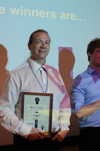 Avsalting Kom til finalen: Ole Morten Olesen, en av oppfinnerne i Desert Control under den norske finalen i ClimateLaunchpad i Trondheim.