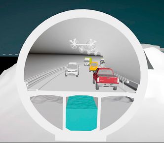 Lengden på rørbrua gjør at det ikke er behov for to løp for å tilfredstille EUs tunnelsikkerhetsdirektiv.