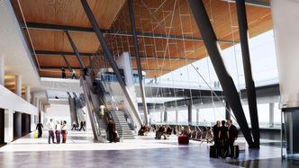 Slik skal det se ut når man ankommer flyplassen.