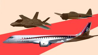 MRJ, F-35A og Zero - tre mitsubishiproduserte fly. Foto: Mitsubishi/Wikimedia Commons/Lockheed Martin/Erlend T. Lygre