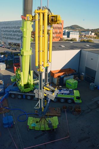 Løfterammen til Dwellop har en heave-kompensering som fungerer som en ekstra sikring, dersom kompenseringen i boreverket ryker, noe som kan føre til alvorlige ulykker. Snart skal den nordover til Scarabeo 8 og Goliat-feltet.