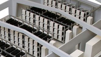 Illustrasjon av det snart ferdige energilageret i Lünen. Foto: The Mobility House