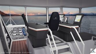 StålSlik vil Wärtsilä at broen på deres nye ferger skal se ut. Kapteinen har alt innen rekkevidde og snur stolen når fergen skal tilbake.