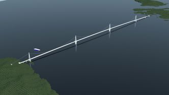 Hengebru på flytende fundament er en av løsningene det jobbes med over Bjørnafjorden. Foto: Statens Vegvesen