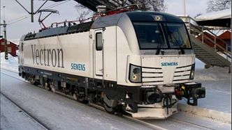 Lokomotiv BR 193 Vectron som sporet av. Foto: Cargonet7SHT