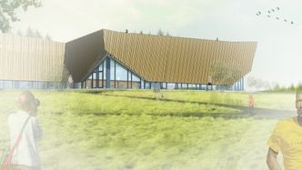 To varmepumper skal hente energi fra 15 bergbrønner til oppvarming av anlegget. Foto: Asker kommune