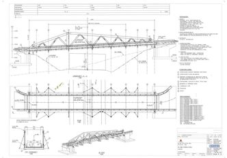 Tegninger av Perkolo bru. Foto: Statens Vegvesen