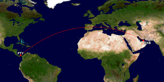 Denne flyruta starter 31. mars og blir den nest lengste. Foto: Great Circle Maker