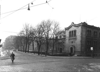 Stortingets bakside slik det opprinnelig så ut. Foto: NTB scanpix