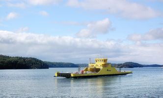 Batterifergen til FinFerries skal gå mellom Pargas og Nagu fra neste sommer. Foto: FinFerries