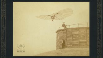 Lilienthal bygde en «flystasjon» på Maihöhe i Steglitz i 1893. Foto: Otto Lilienthal Museum Anklam