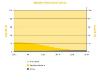 Singapores elektrisitet genereres nesten utelukkende av naturgass. Foto: ema.gov.sg